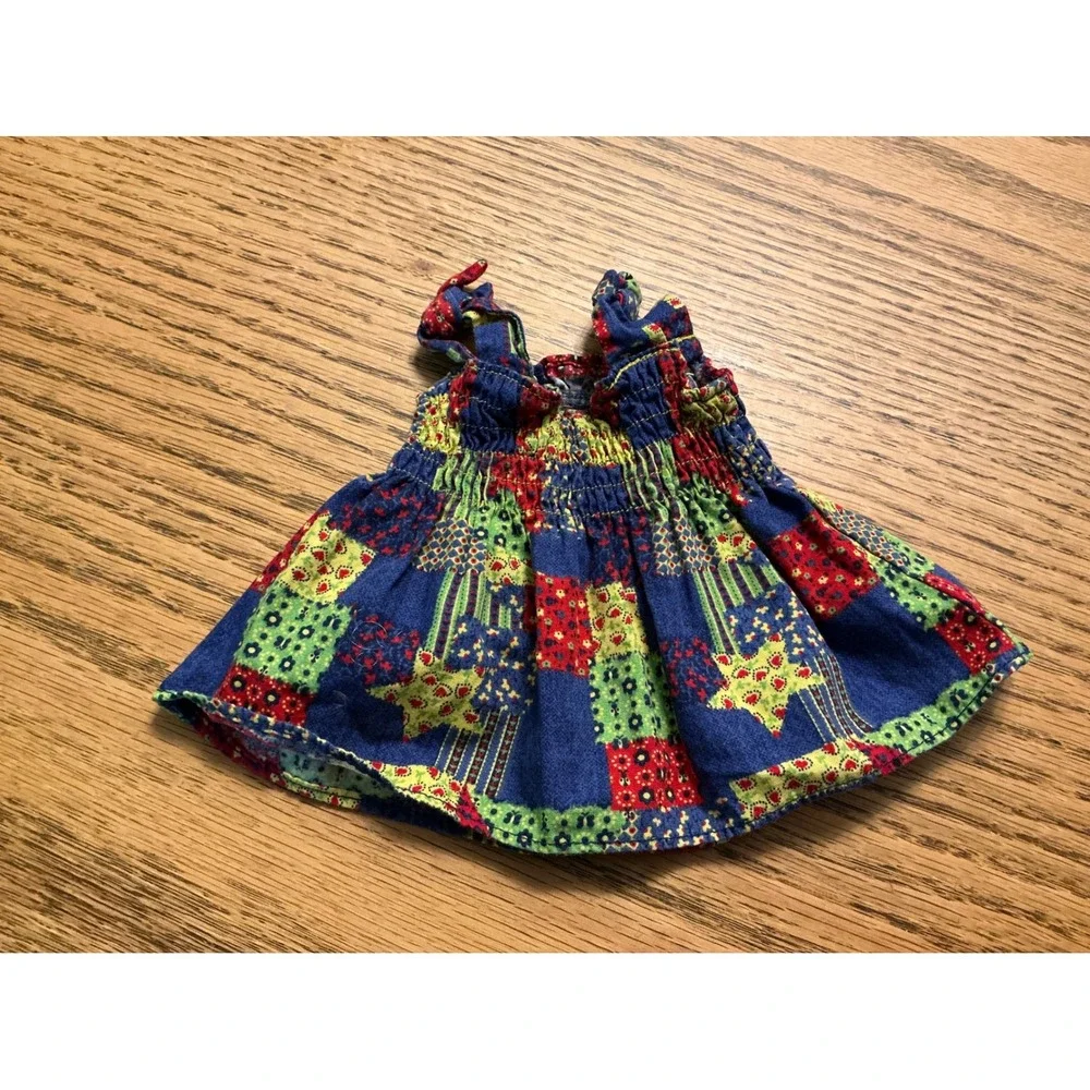 American Girl Doll Julie Patchwork Quilted Outfit Smocked Tank Top